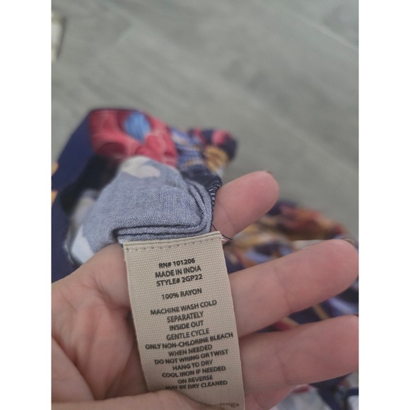 Soft Surroundings KARA SKIRT Akrotiri‎ Flowers Tiered Maxi Blue Floral XS 2/4 - Picture 6 of 6